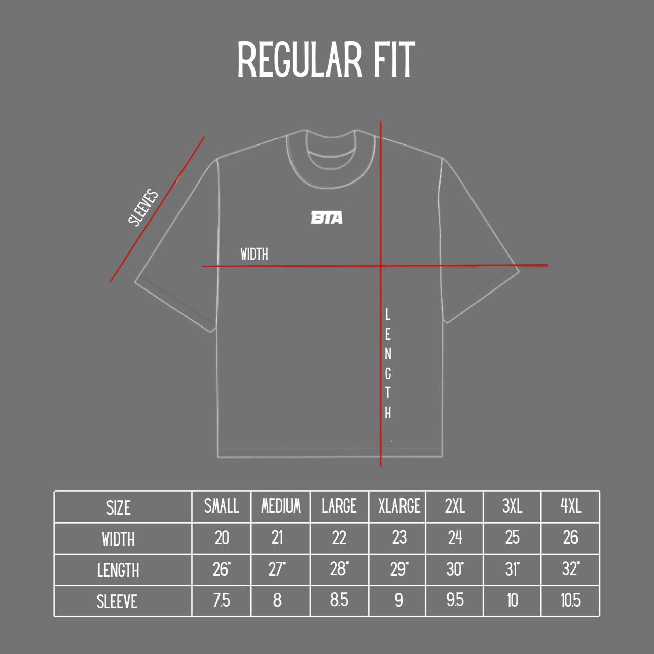 BTA Premium Tee -  Red